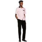 Cobra S.C. Black and Pink Lounge Short Sleeve Shirt