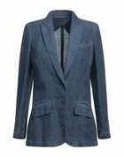 120% Lino Womens Blazer in Navy