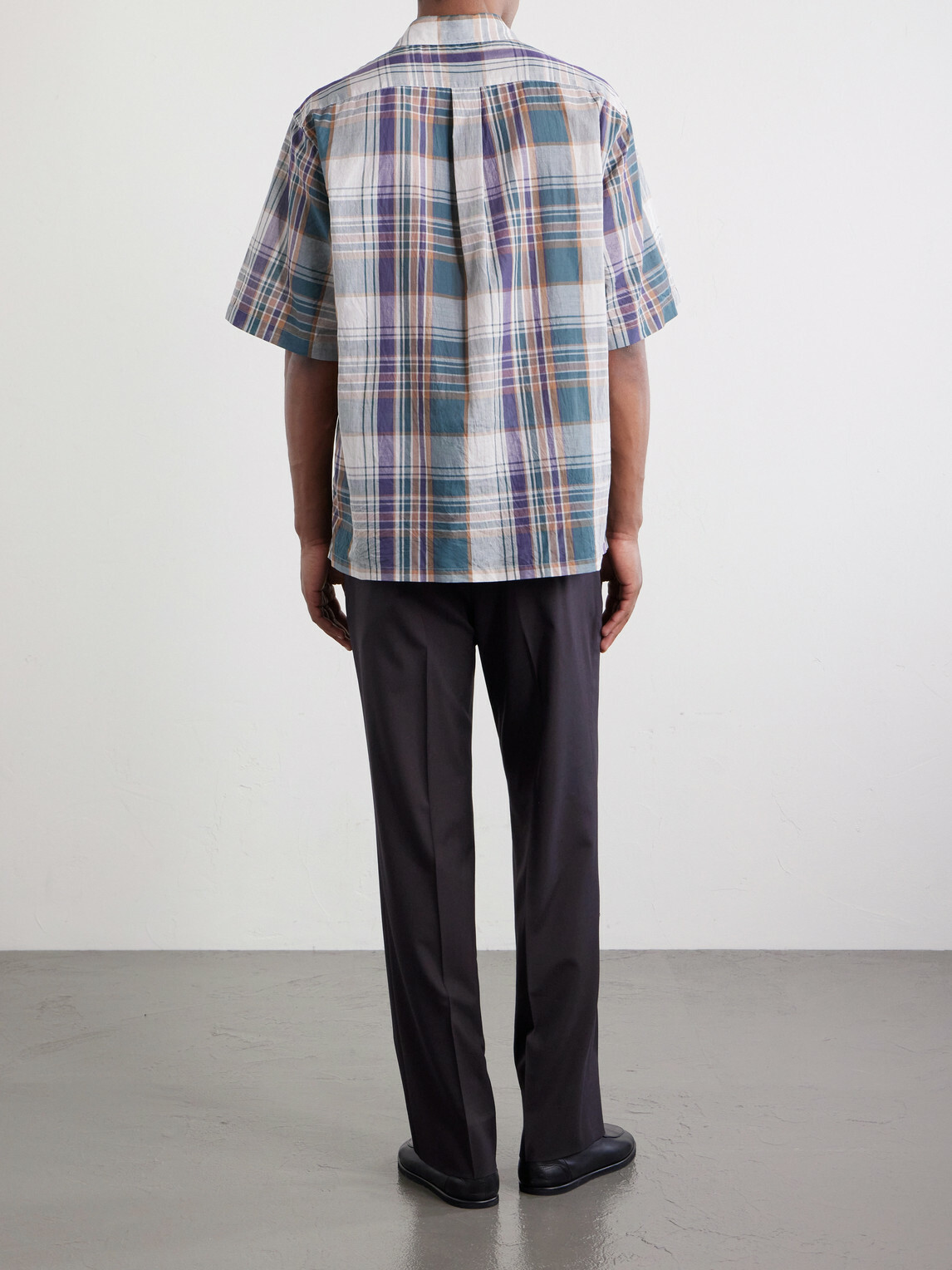 Kaptain Sunshine - Checked Cotton-Gauze Shirt - Green