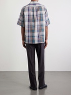 Kaptain Sunshine - Checked Cotton-Gauze Shirt - Green