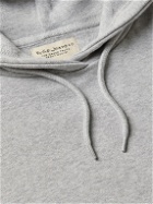 Nudie Jeans - Frankie Logo-Print Cotton-Jersey Hoodie - Gray