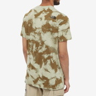 The North Face Men's Simple Dome T-Shirt in Military Olive Retro Dye Print