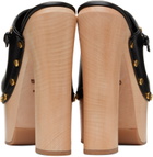 Valentino Garavani Black Tan-Go Clogs