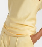 Simkhai Samira caped satin top