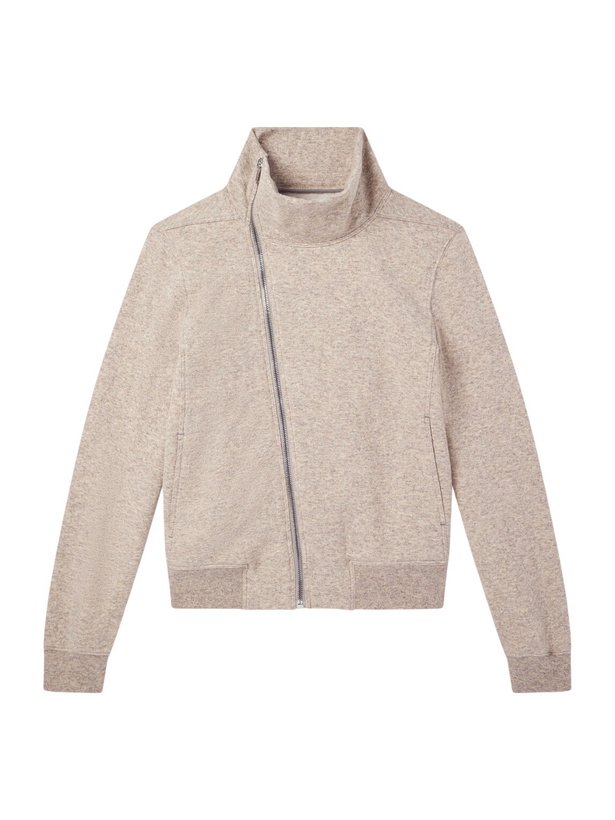 Photo: Rick Owens - Bauhaus Wool and Cotton-Blend Zip-Up Sweater - Neutrals