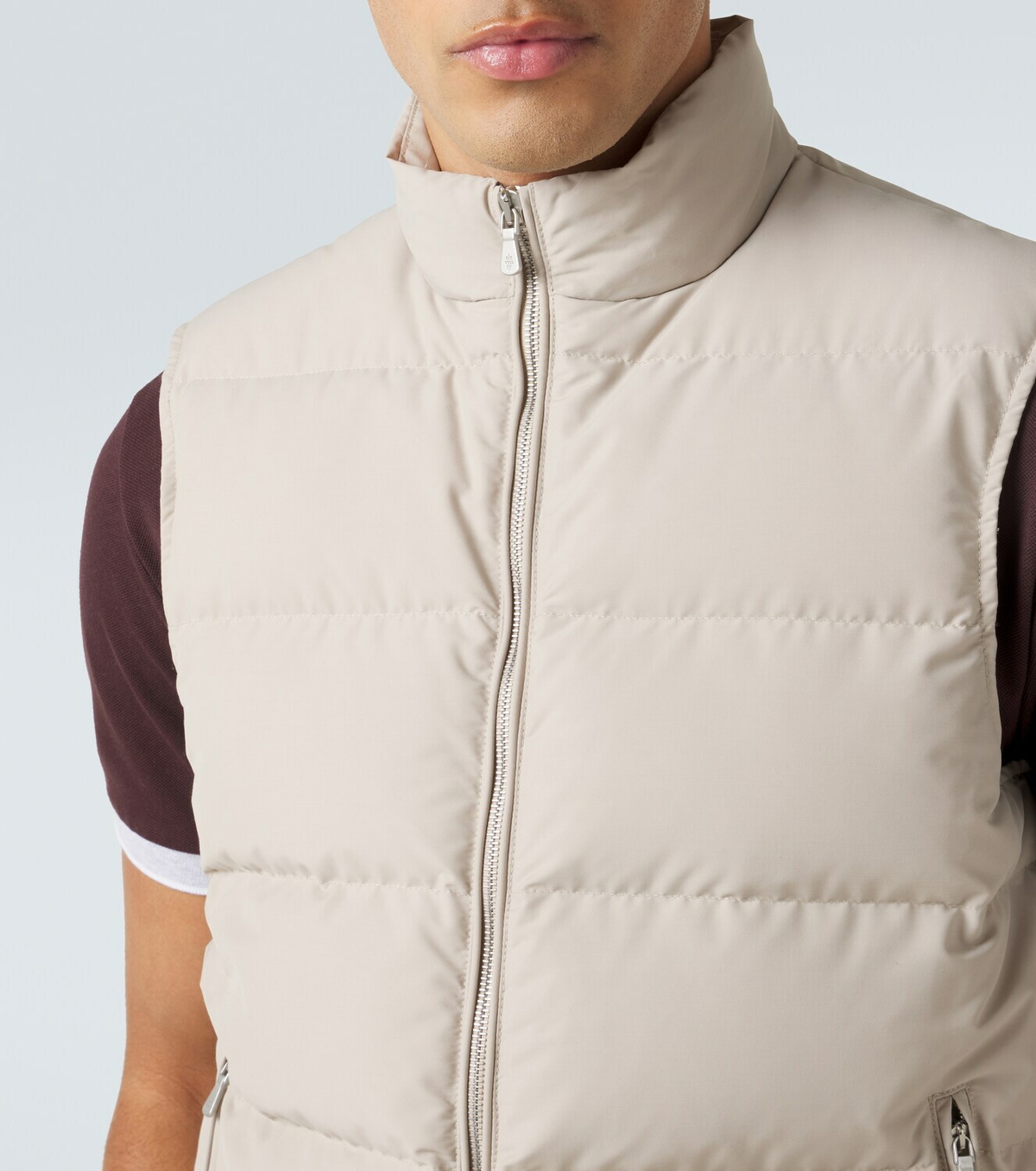 Eleventy Wool-blend down vest