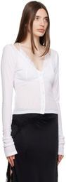 VAILLANT White Layered Cardigan