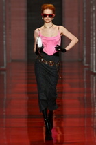 Versace - Medusa silk satin corset
