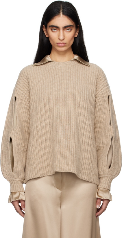 Photo: Nanushka Beige Jacint Sweater