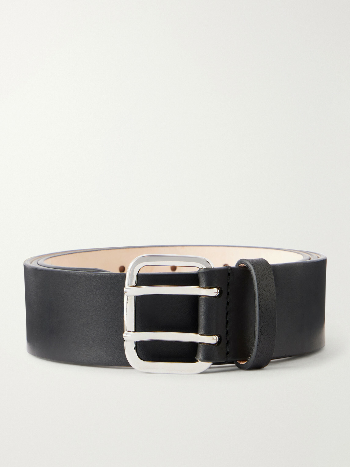 Déhanche - Hutch 3cm Leather Belt - Black