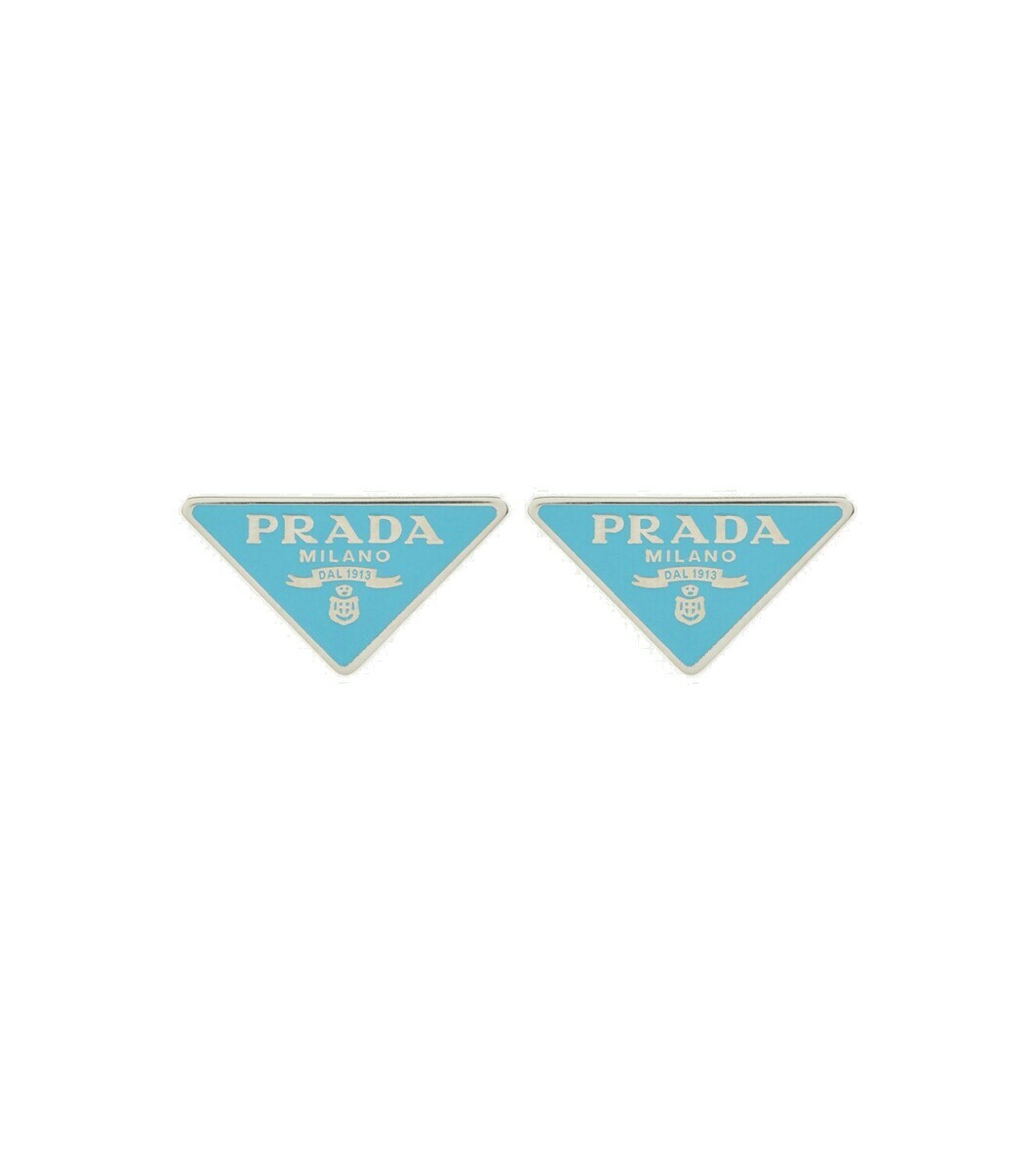 Prada Symbole sterling silver earrings Prada