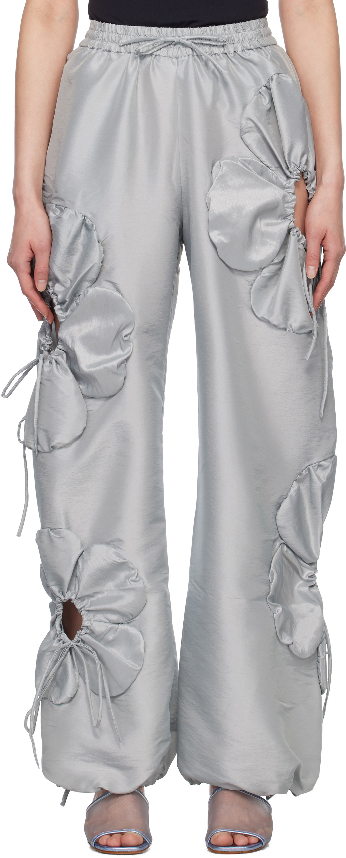 J.Kim Gray Flower Lounge Pants
