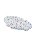 Space Available Men's Clouded Desk Tray in White Multi