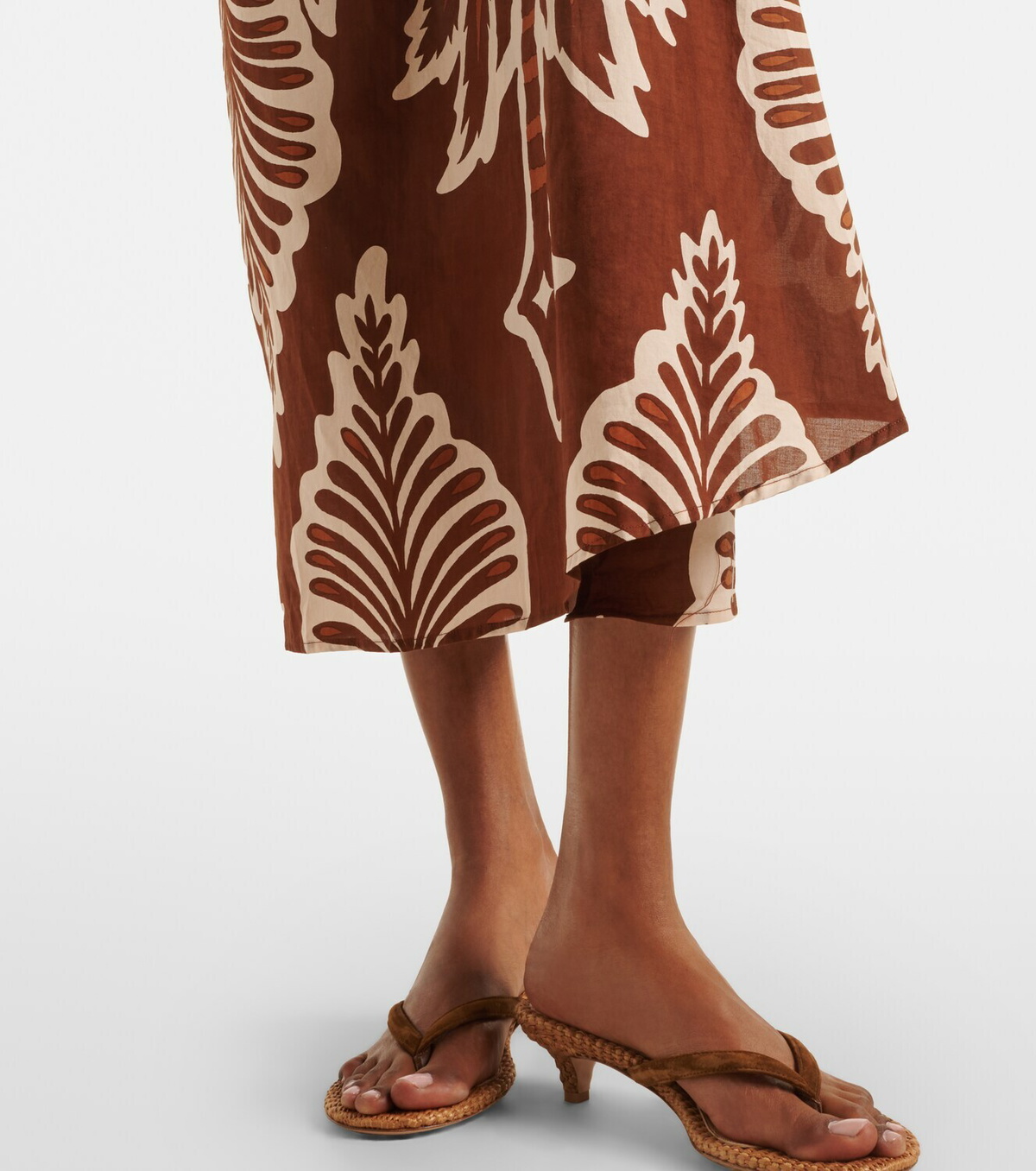 Poupette St Barth Collina printed cotton midi dress