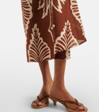 Poupette St Barth Collina printed cotton midi dress
