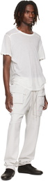 Rick Owens DRKSHDW Off-White Temple Creatch Drawstring Cargo Pants