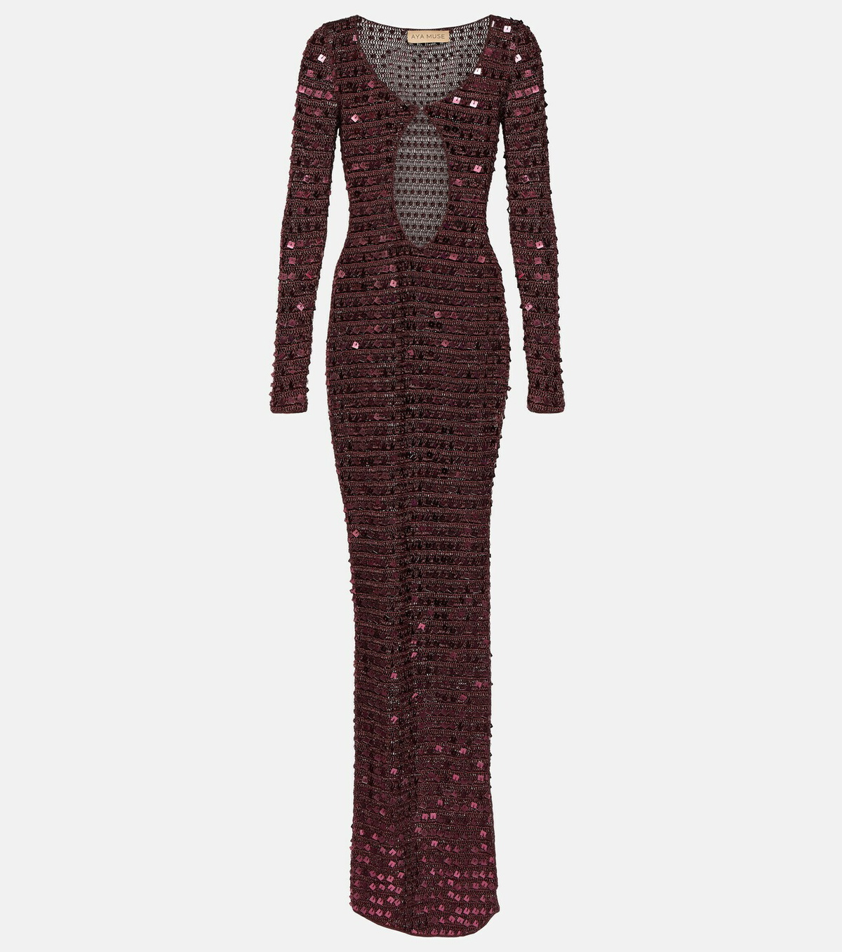 【Aya Muse】カットアウト sequined maxiドレス Aya Muse Chyha embellished cutout maxi dress Aya Muse