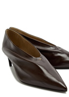 Khaite Miriam 50 Draped Leather Pumps