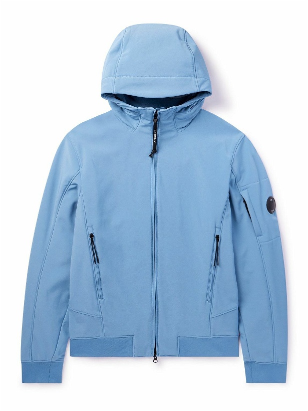 Photo: C.P. Company - Logo-Appliquéd Shell-R Hooded Jacket - Blue