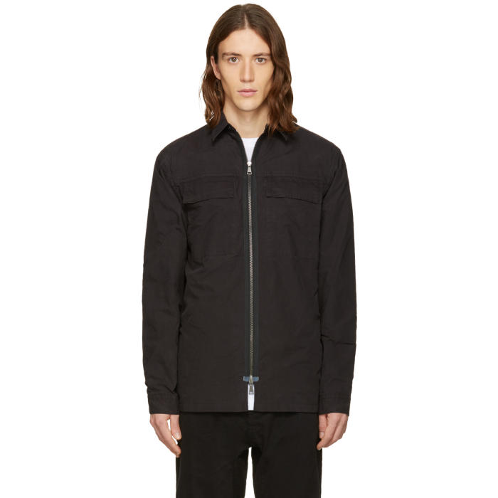 Photo: Helmut Lang Black Zip Shirt