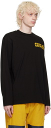 Moncler Grenoble Black Crewneck Long Sleeve T-Shirt