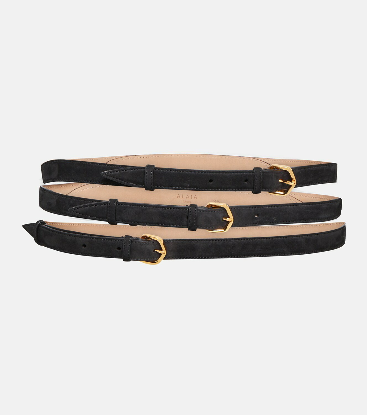 【ALAIA】 Multi slim leather belt Alaïa Multi slim leather belt ALAÏA