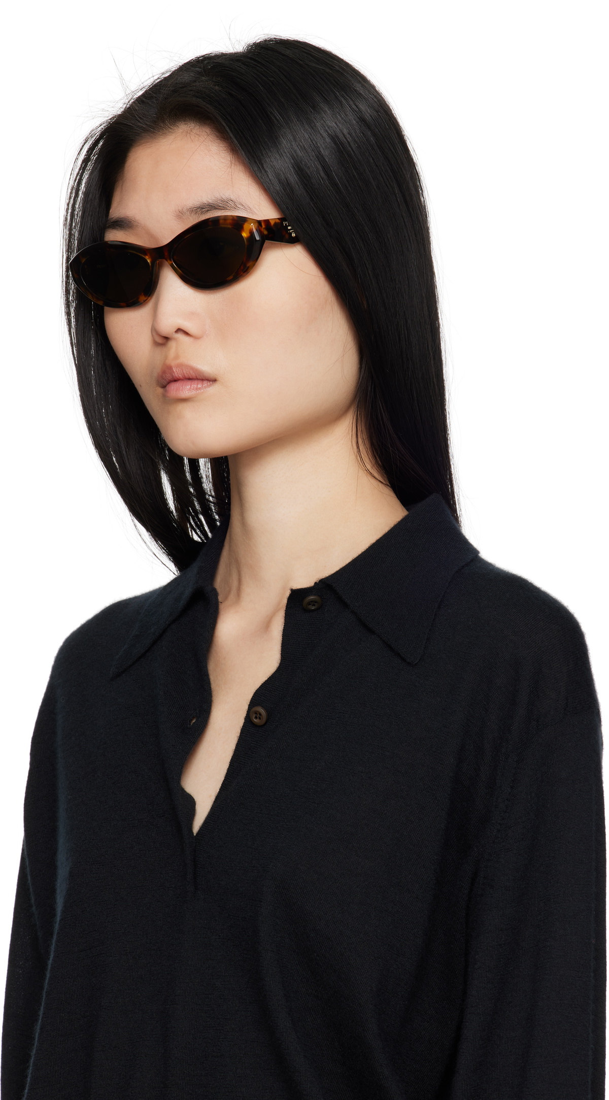 プラダ　サングラス（ブラウン） Prada Eyewear Brown Symbole Sunglasses Prada