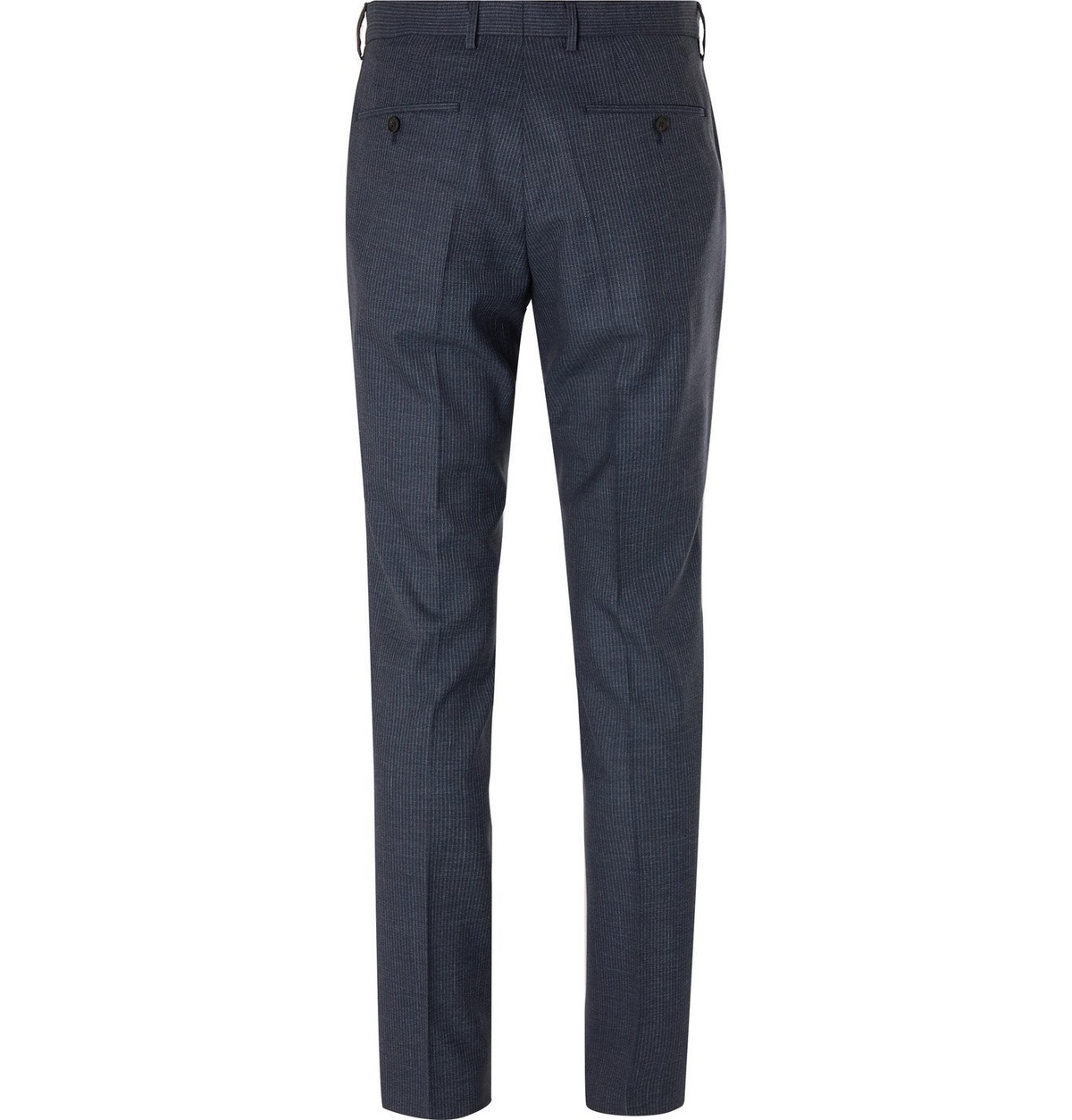 Hugo Boss - Pinstriped Virgin Wool Suit Trousers - Blue