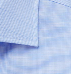 Kingsman - Turnbull & Asser Houndstooth Cotton-Chambray Shirt - Blue