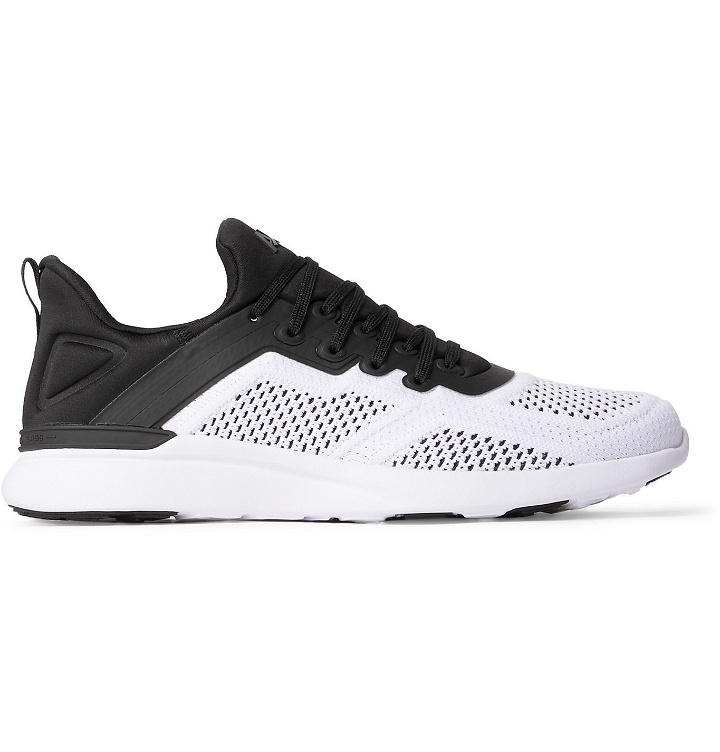 Photo: APL Athletic Propulsion Labs - Tracer TechLoom and Neoprene Running Sneakers - White