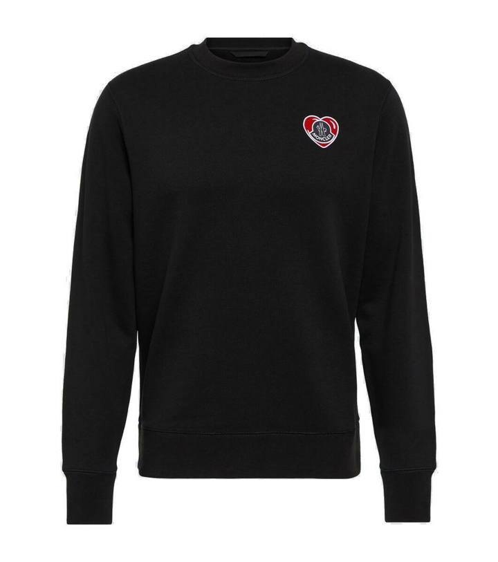 Photo: Moncler Logo cotton jersey sweatshirt