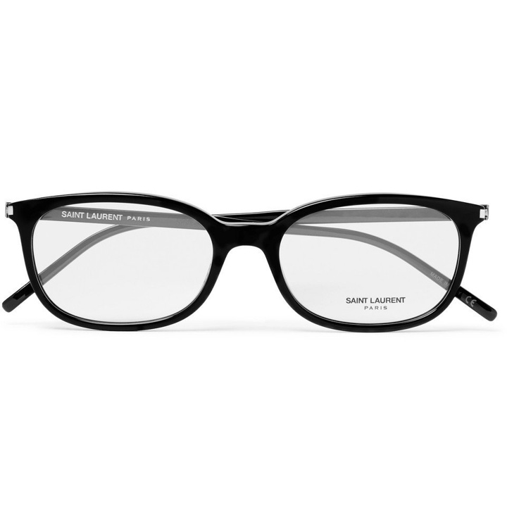Photo: SAINT LAURENT - D-Frame Acetate Optical Glasses - Black