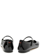 Aeyde Uma Patent Leather Mary Jane Flats Black