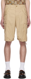 BEAMS PLUS Beige Military 6 Pocket Shorts