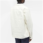 Fred Perry Men's Twill Overshirt in Ecru