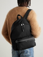 SAINT LAURENT - City Leather-Trimmed Canvas Backpack