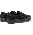 Hender Scheme - MIP-17 Suede-Trimmed Nubuck Slip-On Sneakers - Black
