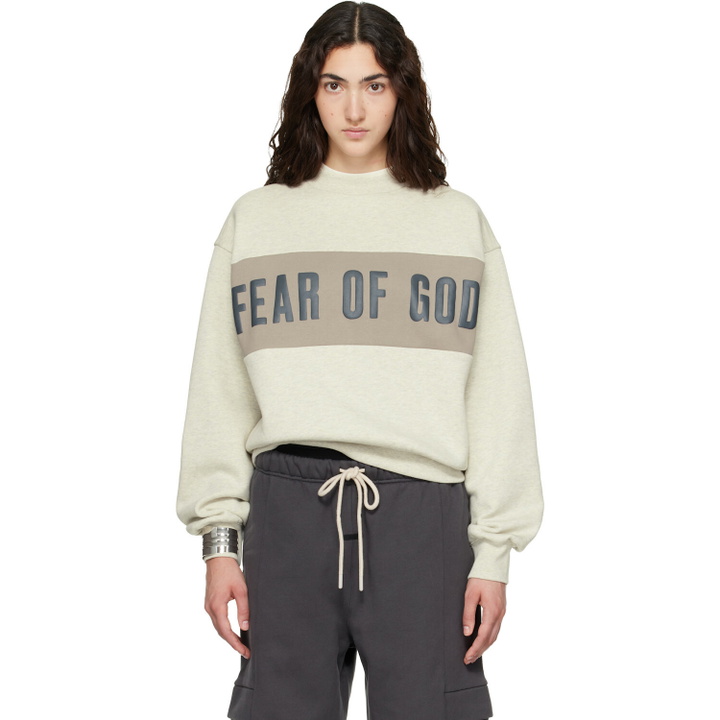 Photo: Fear of God ESSENTIALS Gray Classic Sweatshirt