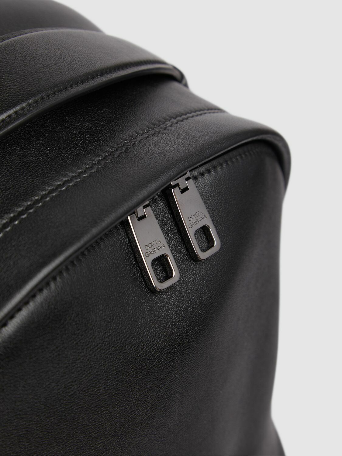Dolce & Gabbana Green Logo Plaque Leather Gold Metal Strap Airpods Case main image 0