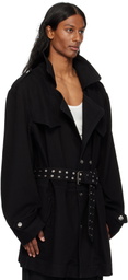Ludovic de Saint Sernin Black Honey Trench Coat