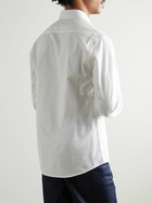 Sunspel - Button-Down Collar Cotton Oxford Shirt - White