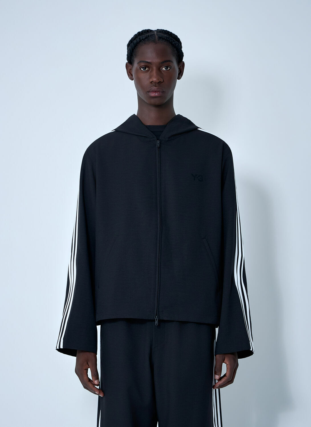 Y-3 Hooded U Wire Motif Sweatshirt