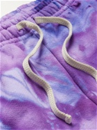 CAMP HIGH - Counselor Logo-Print Loopback Cotton-Jersey Sweatpants - Purple