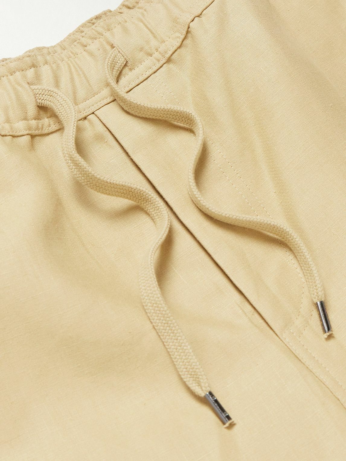 Derek Rose - Sydney Straight-Leg Linen Drawstring Shorts - Neutrals