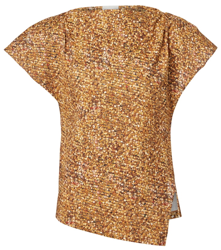 Photo: Isabel Marant Sebani asymmetric cotton T-shirt