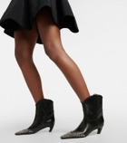 Khaite - Dallas leather ankle boots