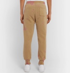 John Elliott - Double-Dyed Tapered Loopback Cotton-Jersey Sweatpants - Brown