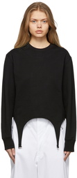 Dion Lee Black Garter Sweatshirt