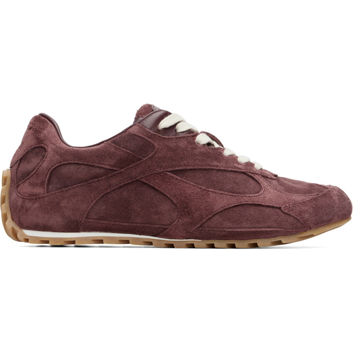 Photo: Bottega Veneta Burgundy Orbit Flash Sneakers