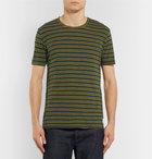 Nudie Jeans - Anders Striped Slub Organic Cotton-Jersey T-Shirt - Men - Green